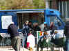 La table pour le concours parallle - camion AXA bleu-
